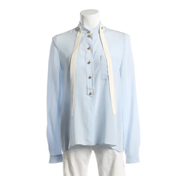 Bluse, in Hellblau, Seide, Miu Miu