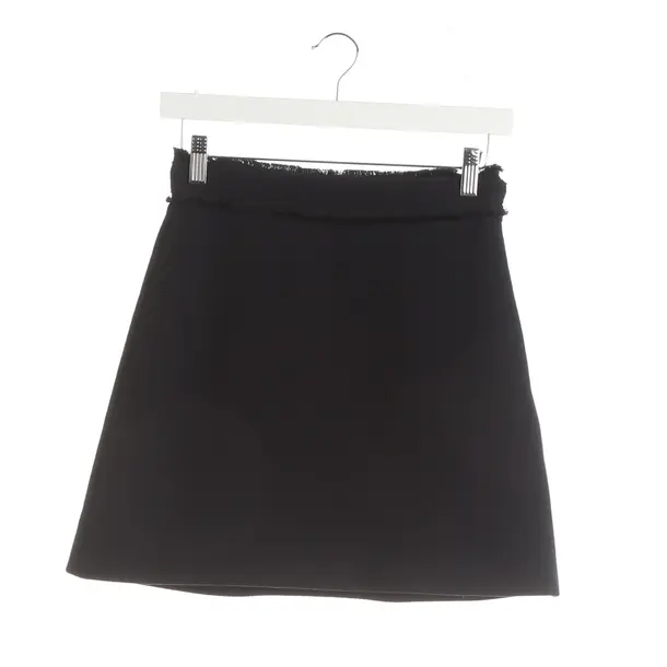 Skirt, in Navy, Wool, Miu Miu