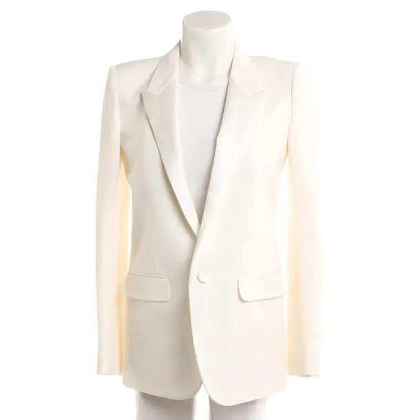 Blazer, in Cream, Wool, Saint Laurent