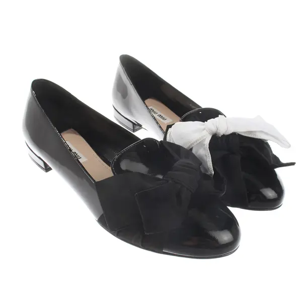 Loafers, in Black, Miu Miu