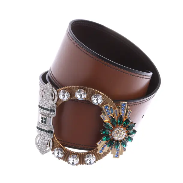 Cinture, in Marrone chiaro, Pelle, Miu Miu