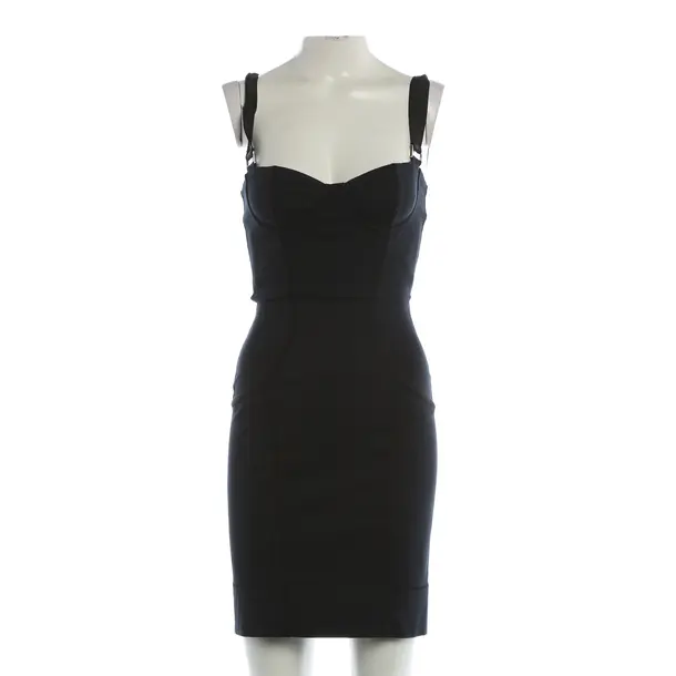 Dress, in Navy, Cotton, Dolce & Gabbana