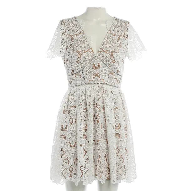 Cocktail Dress, in White, Polyester, self-portrait
