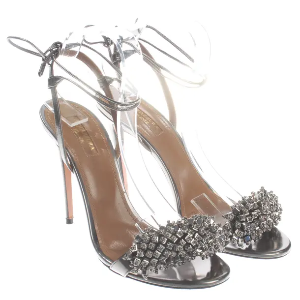 Heeled Sandals, in Silver, Aquazzura