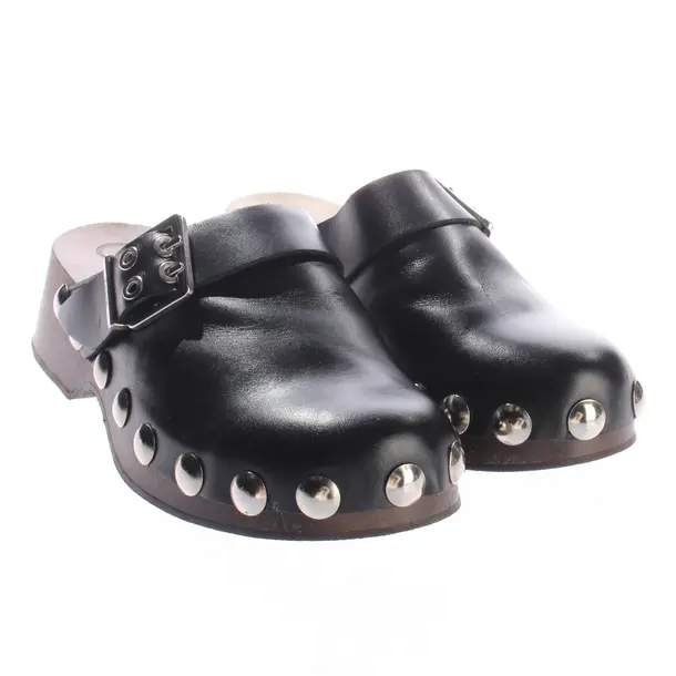 Mules, in Black, Ganni