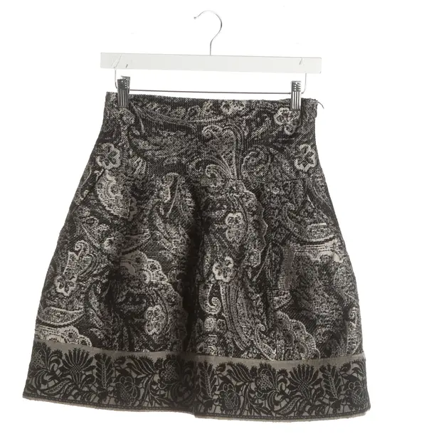 Rock, in Schwarz, Wolle, Etro