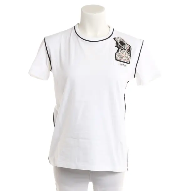 Camicia, in Bianco, Cotone, Miu Miu