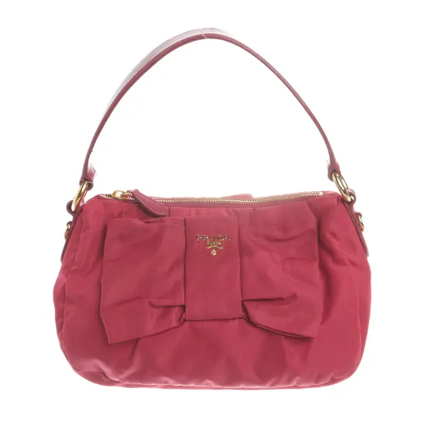 Handtasche, in Rot, Polyester, Prada