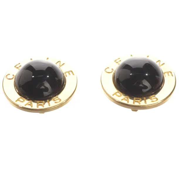 Ohrringe, in Gold, Metall (metallisch, metallisiert), Céline