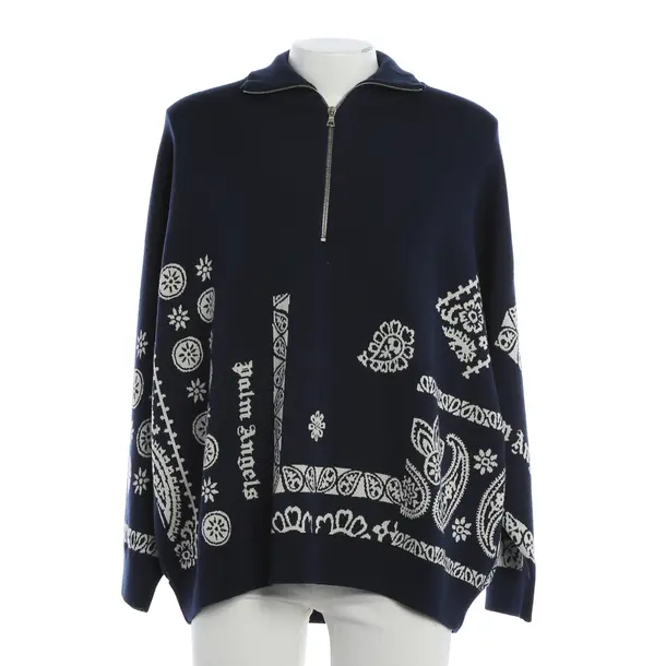 Pullover, in Navy, Wolle, Palm Angels