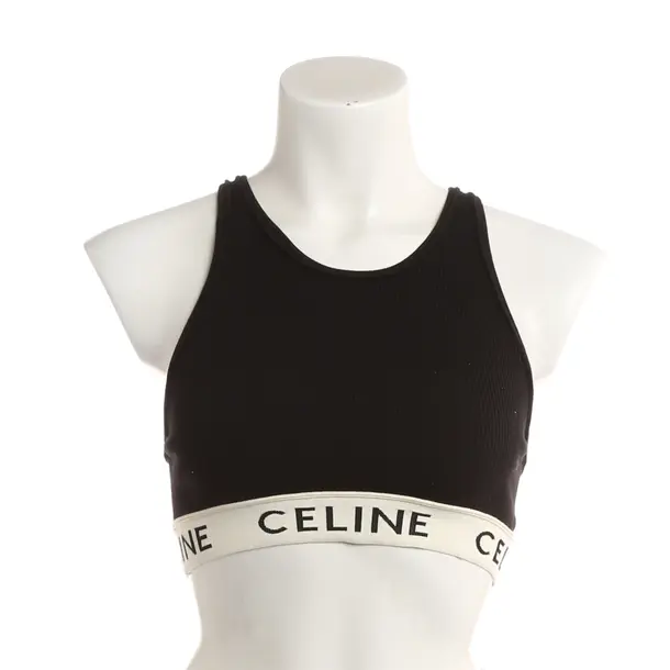 Top, in Schwarz, Baumwolle, Céline