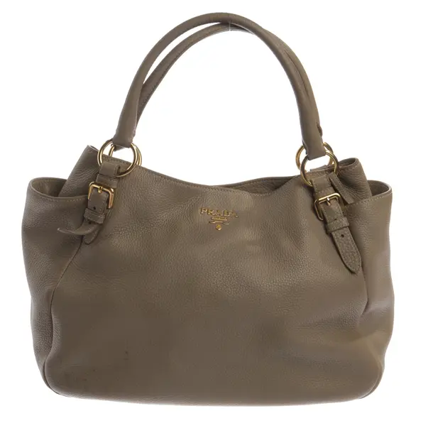 Schultertasche, in Braun, Leder, Prada