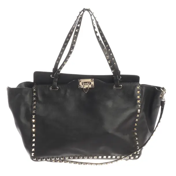 Schultertasche, in Schwarz, Leder, Valentino