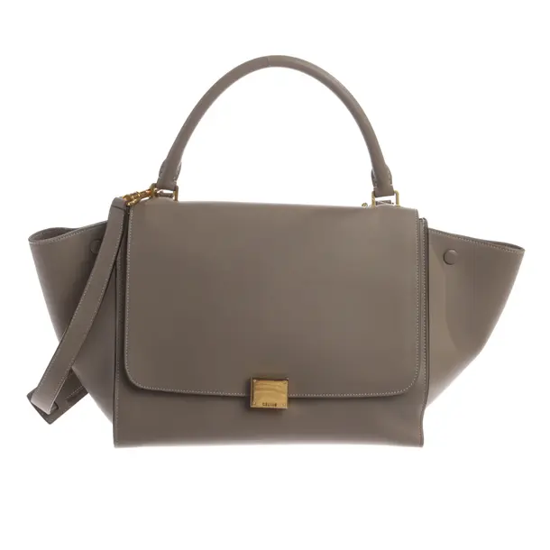Handbag, in Light Gray, Leather, Céline