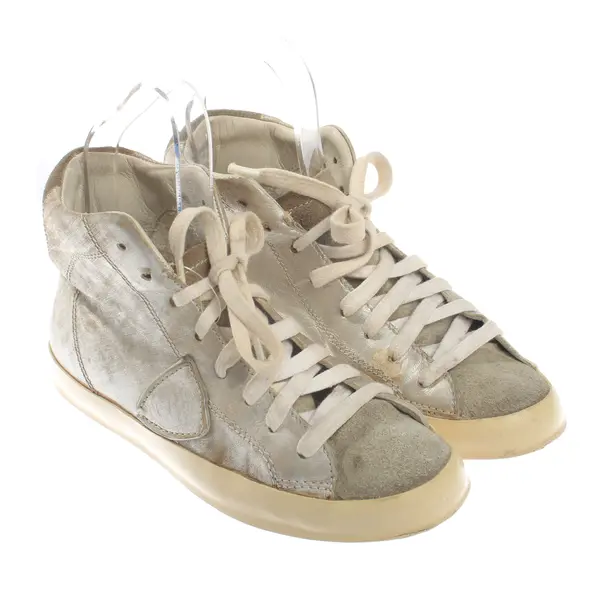 High-Top Sneakers, in Beige, Philippe Model