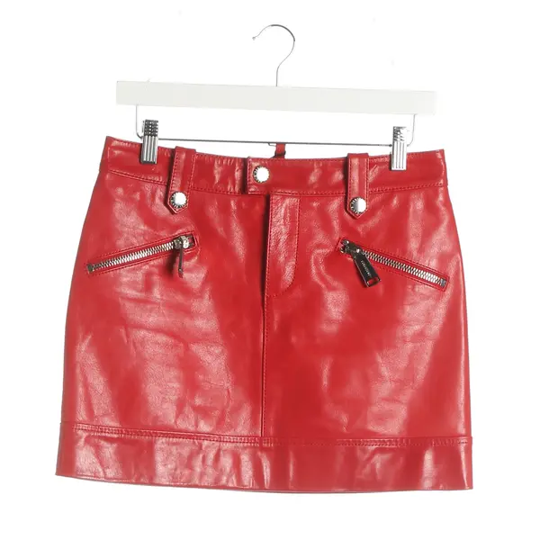 Skirt, in Red, Leather, Dsquared