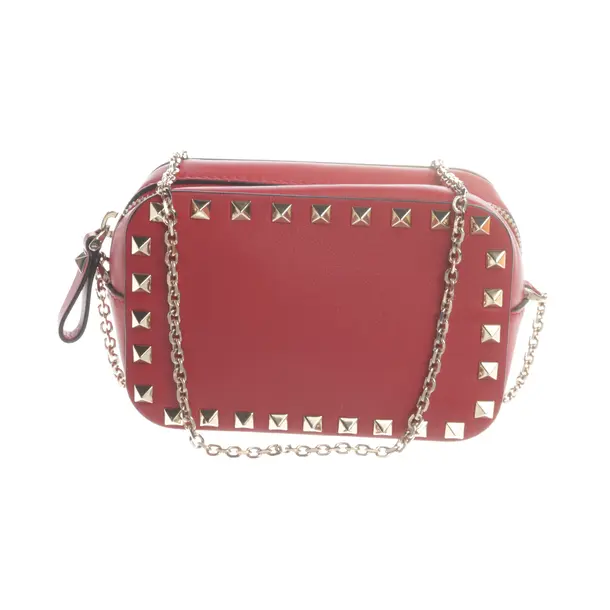 Evening Bag, in Red, Leather, Valentino