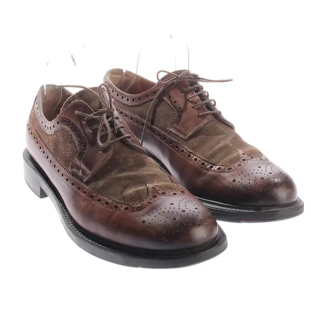 Halbschuhe, in Braun, Santoni