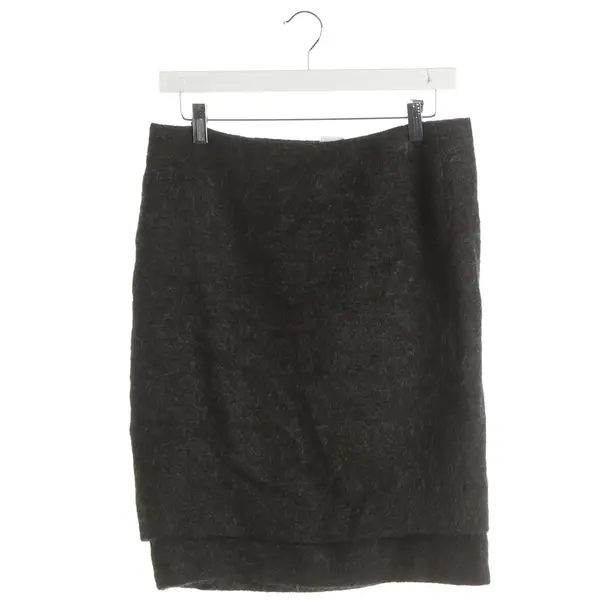 Rock, in Dunkelgrau, Wolle, Dries van Noten