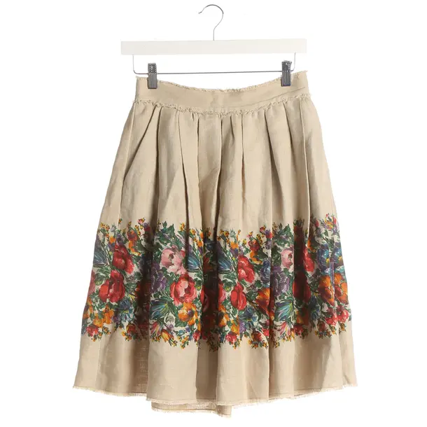 Gonna, in Beige, Lino, Dolce e Gabbana