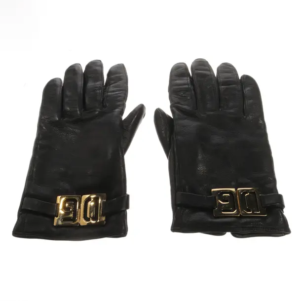 Leather Gloves, in Black, Leather, Dolce & Gabbana