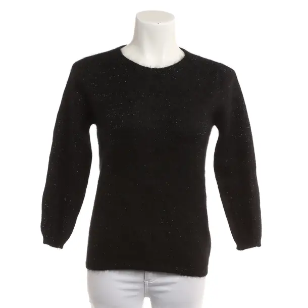 Jumper, in Black, Cashmere, Roberto Collina