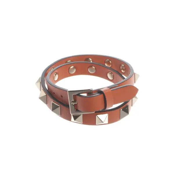 Bracelet, in Light Brown, Leather, Valentino