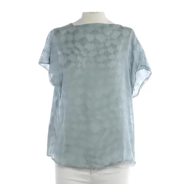 Bluse, in Blau, Seide, Giorgio Armani