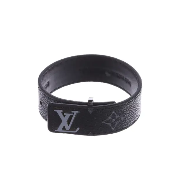 Armband, in Dunkelgrau, Leder, Louis Vuitton
