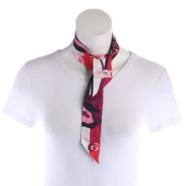 Shawl, in Multicolored, Silk, Gucci