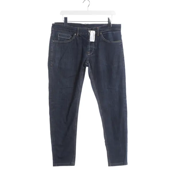 Straight Fit Jeans, in Navy, Cotton, Dondup