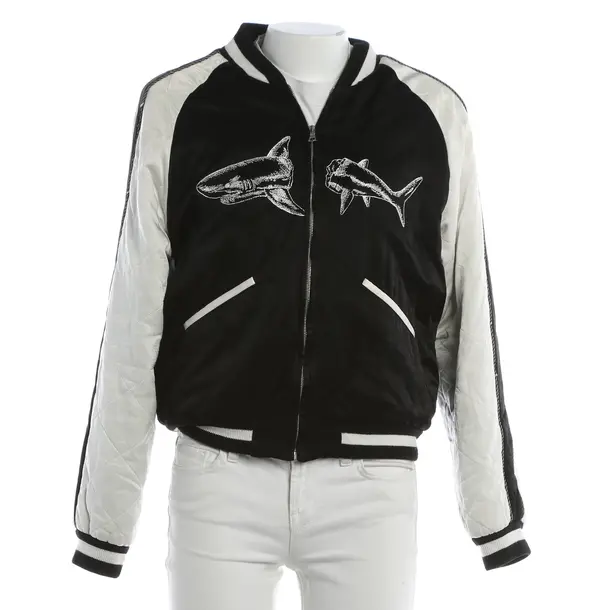 Mid-Season Jacket, in Black, Cupro, Palm Angels