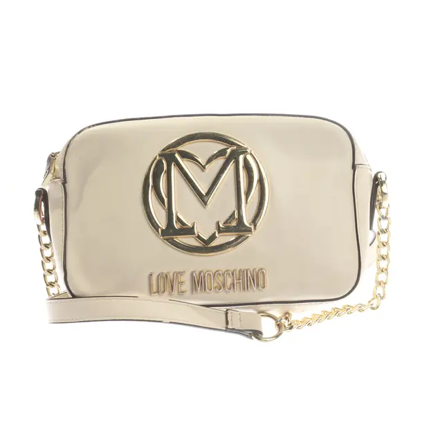 Shoulder Bag, in Beige, Polyamide, Love Moschino