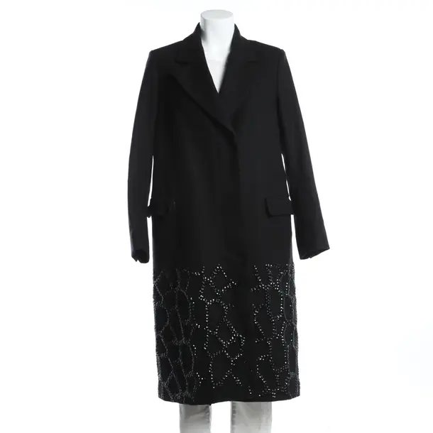 Winter Coat, in Black, Wool, Dries van Noten