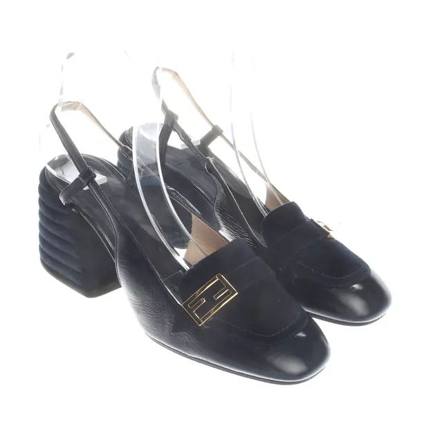 Slingbacks, in Navy, Fendi