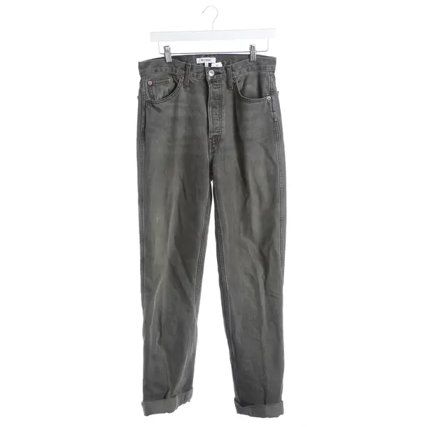 Straight Fit Jeans, in Gray, Cotton, Re/Done