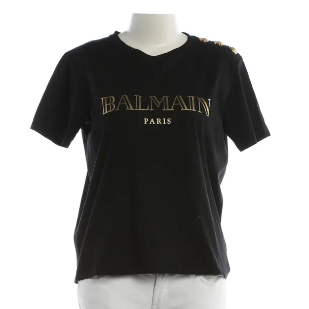 Shirt, in Schwarz, Baumwolle, Balmain