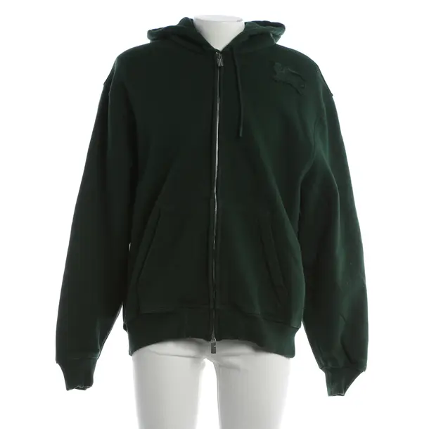 Felpa con cerniera, in Verde, Cotone, Burberry