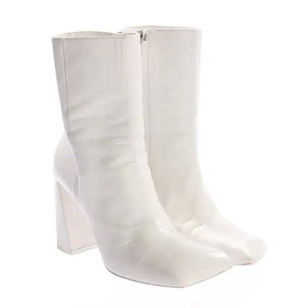Stiefeletten, in Weiß, Amina Muaddi