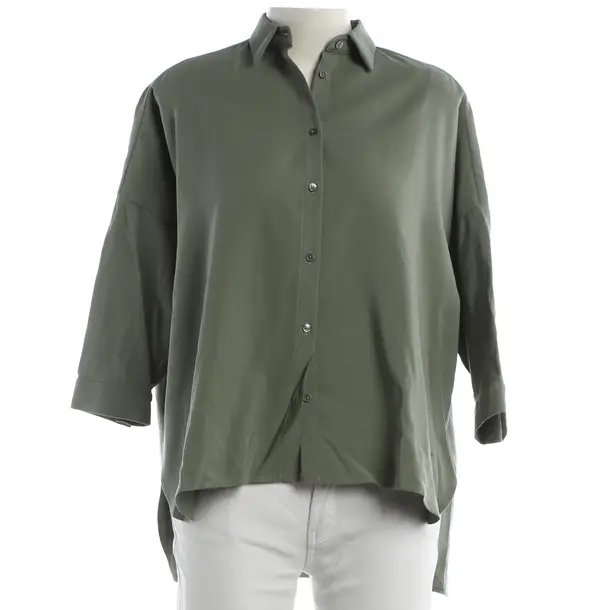 Blouse, in Green, Viscose, Fay