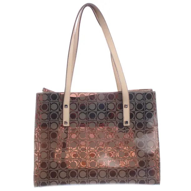 Shoulder Bag, in Light Brown, Polyamide, Salvatore Ferragamo
