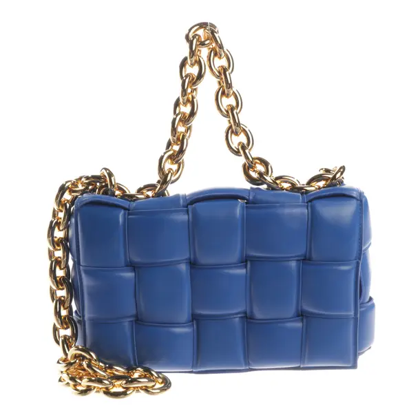 Borsa a cinture a tracolla, in Blu, Pelle, Bottega Veneta