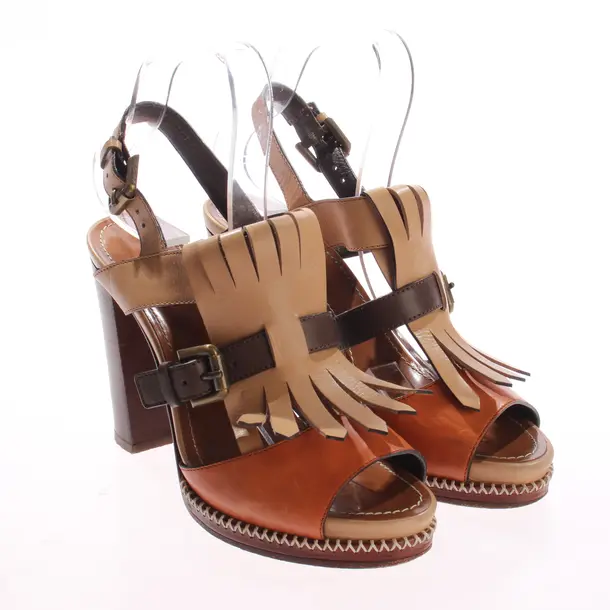 Sandaletten, in Camel, Santoni