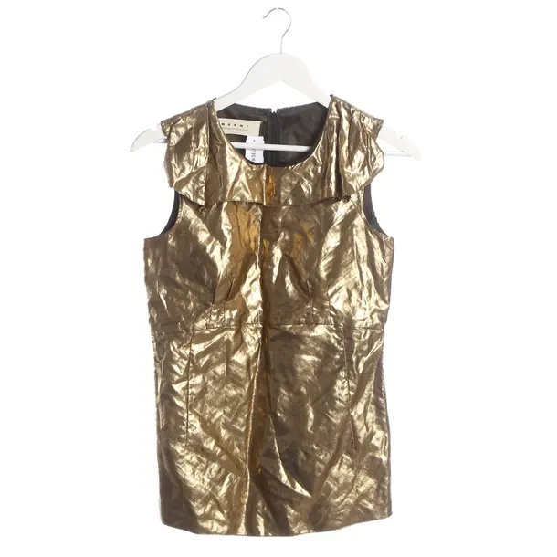 Top, in Gold, Polyester, Marni