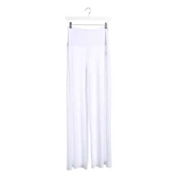 Pantaloni, in Bianco, Poliestere, Norma Kamali