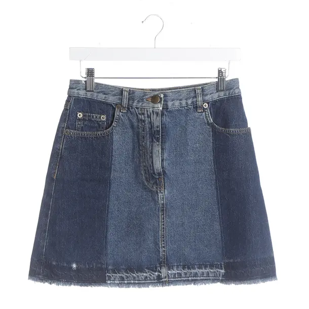 Skirt, in Blue, Cotton, Alexander McQueen