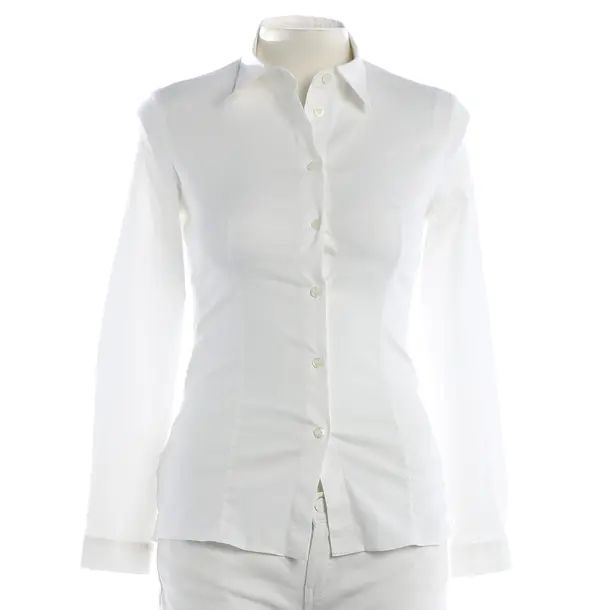 Bluse, in Weiß, Baumwolle, Prada