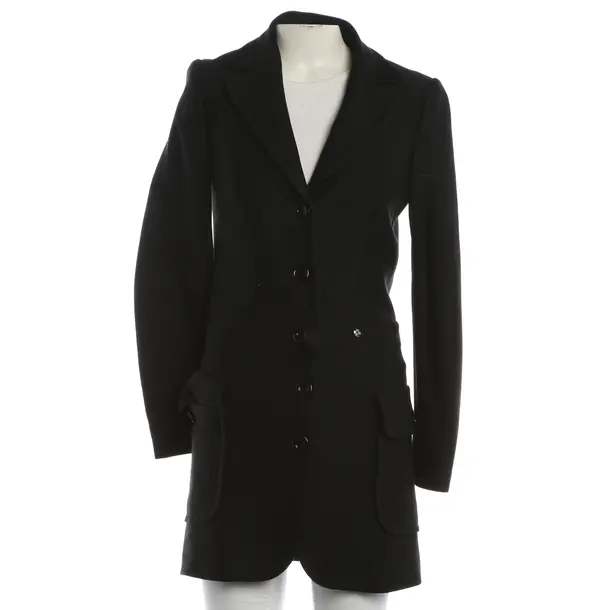 Cappotto mezza stagione, in Nero, Lana, Amore Moschino