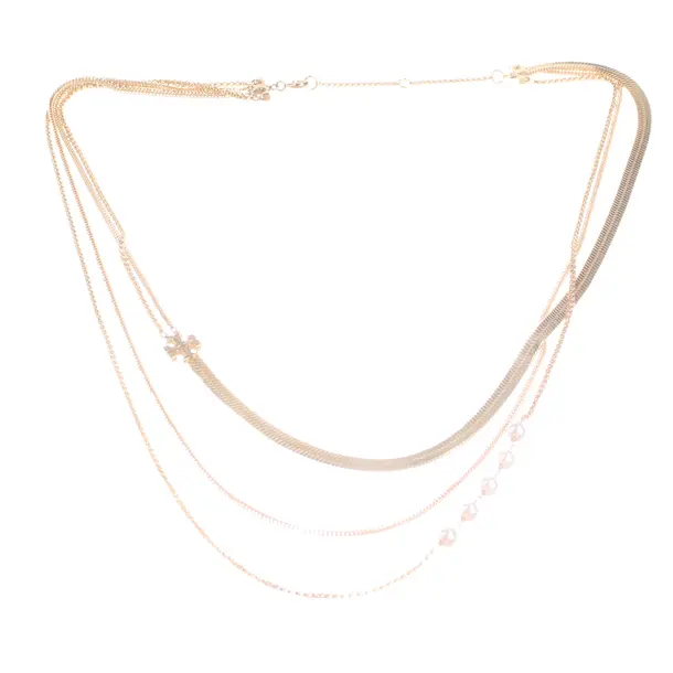 Necklace, in Gold, Metal (metallic, metallized), Tory Burch