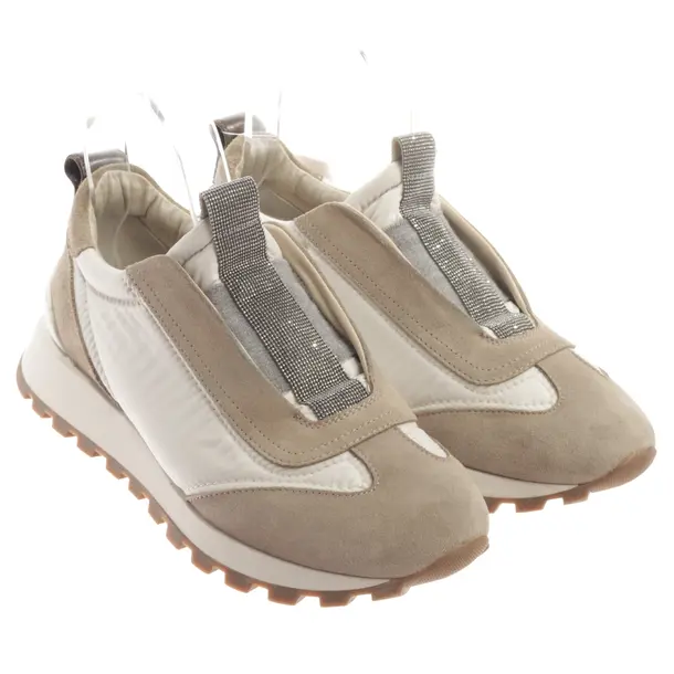 Sneaker, in Beige, Brunello Cucinelli
